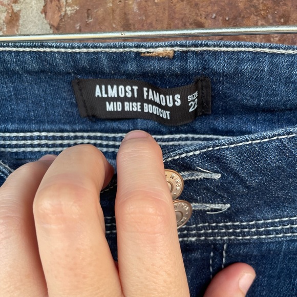 Ladies Plus Size Almost Famous Mid Rise Bootcut Jeans Size 22 - Picture 3 of 12